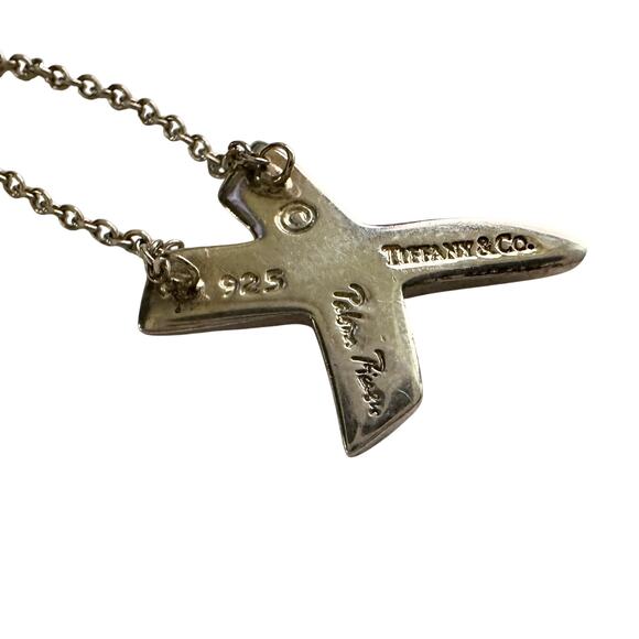 Tiffany & Co. Paloma Picasso Graffiti X Necklace Sterling 16" - Picture 4 of 16